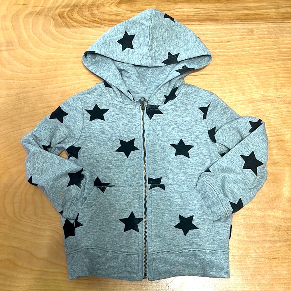 Primary Baby zip hoodie in bold stars
